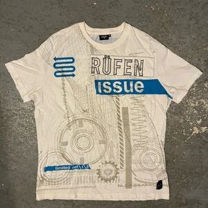 White Rüfen Y2K T-shirt